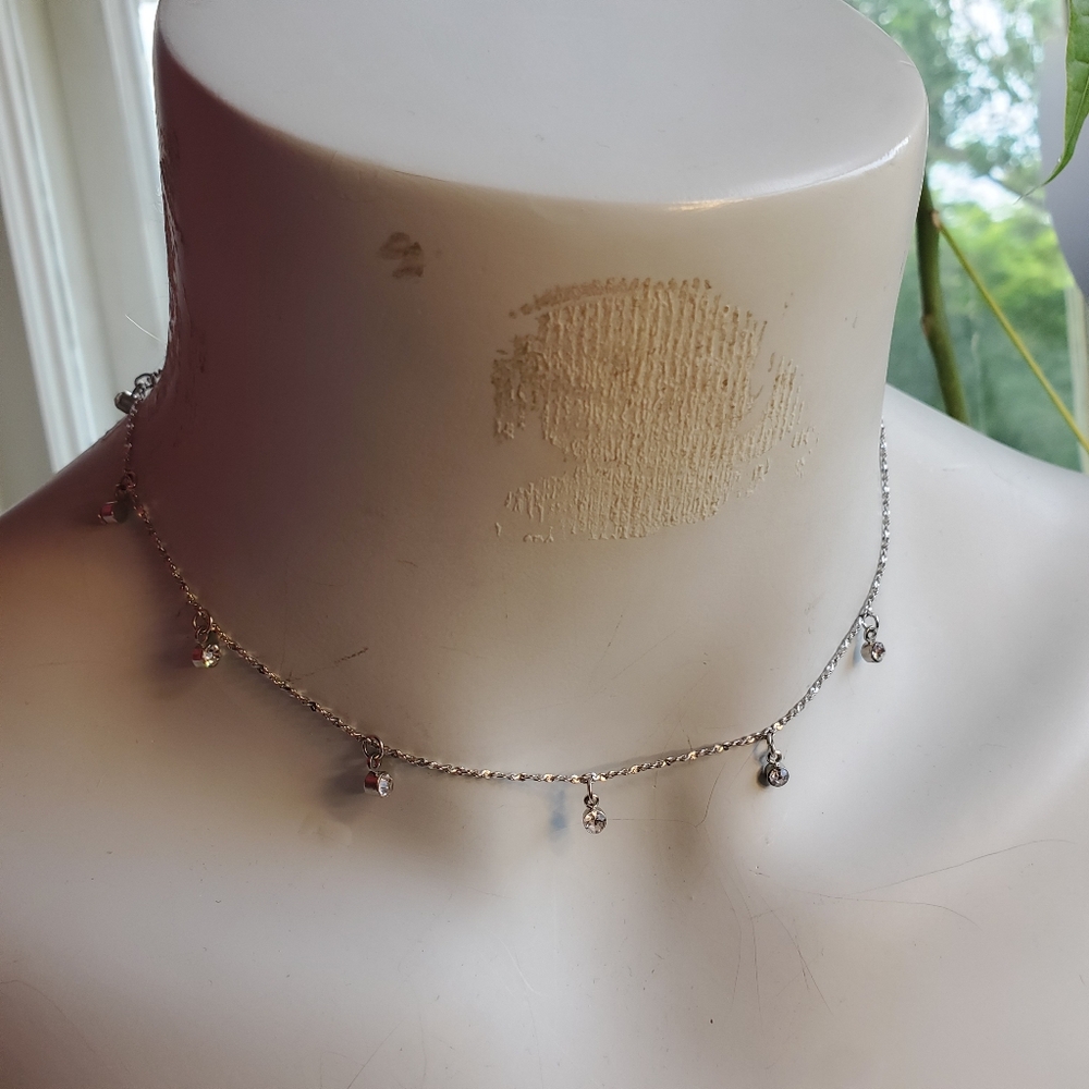 Vintage Rhinestone Necklace - Picture 1 of 2